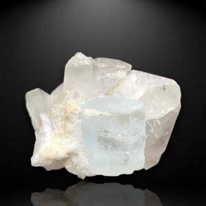 Small But Perfect Piece Of Aquamarine With Quartz Specimen From Skardu Pakistan